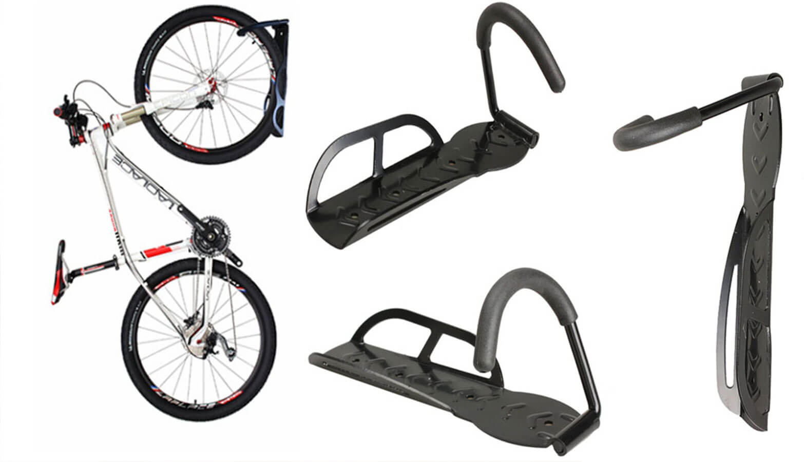 Soporte de pared para bicicletas de cualquier tamaño Soporte de pared para bicicletas de cualquier tamaño